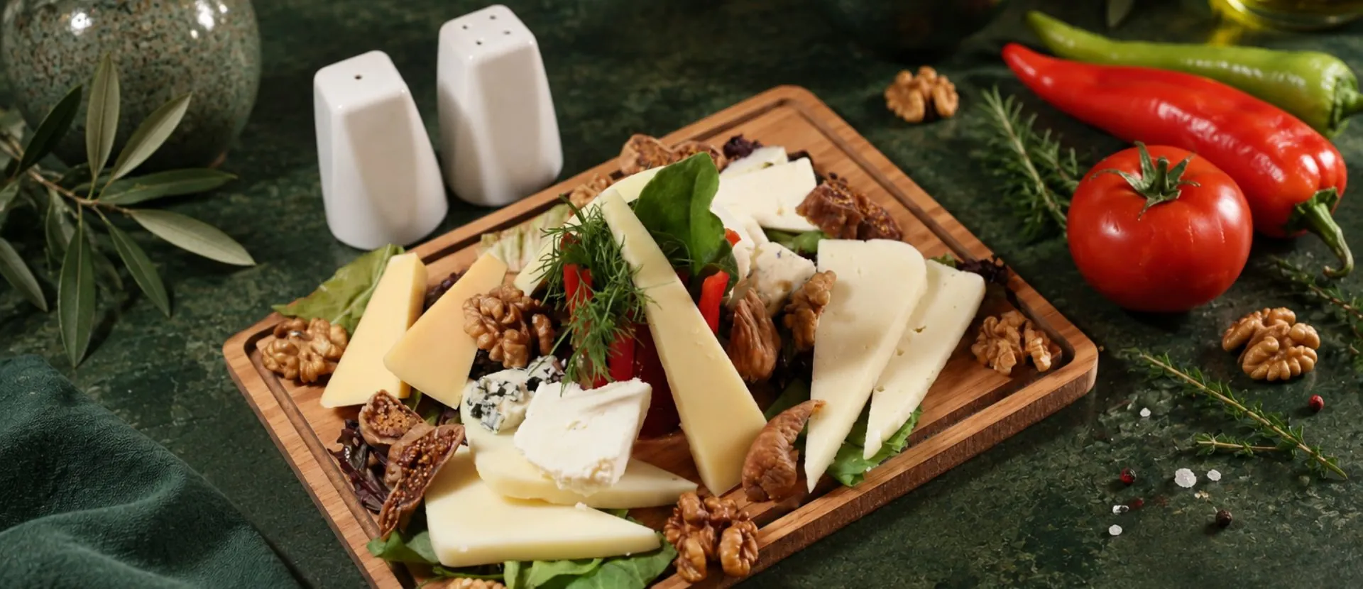 Regional cheese platter at Elite Garden Restaurant, Cappadocia